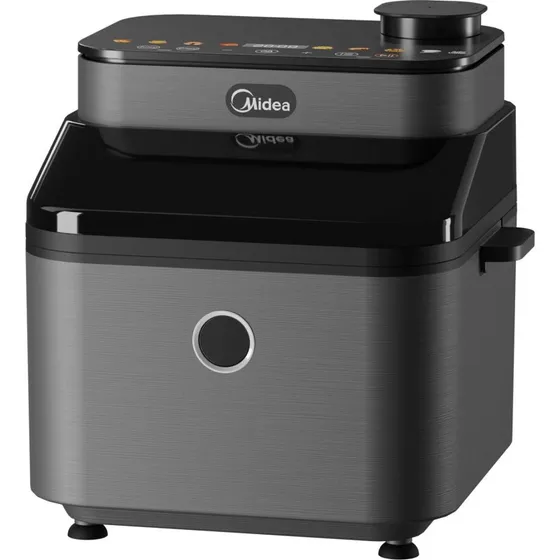 Midea Airfryer 7L med JuicyLock og vindue, Sort/Grå