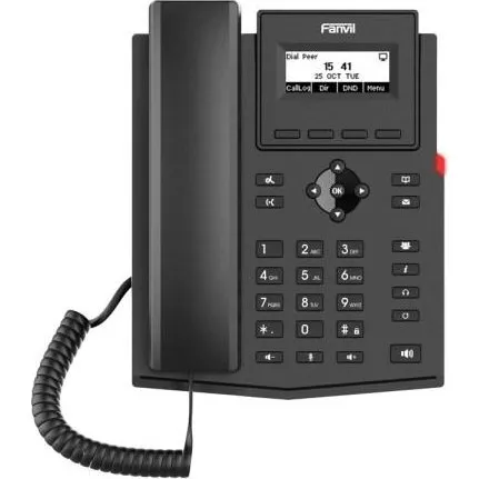 Fanvil X301P IP-telefon, sort, 2 linjer