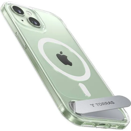 Torras UPRO Pstand Case til iPhone 15, Transparent