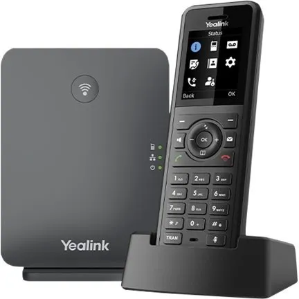 Yealink W77P Trådløs VoIP-telefon, Sort/Klassisk Grå