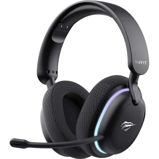 Havit Fuxi-H7 Trådløs & Kablet Gaming Headset, Sort