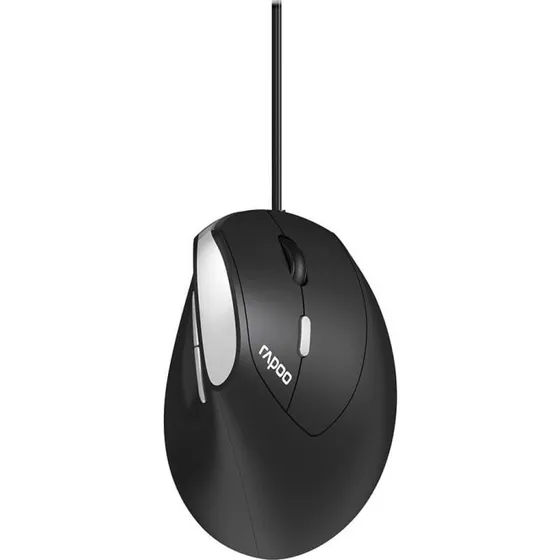 Rapoo EV200 Ergonomisk USB Mus Sort