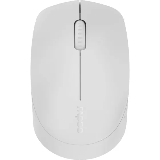 Rapoo M100 Trådløs Mus (Bluetooth/2,4GHz) Lysegrå