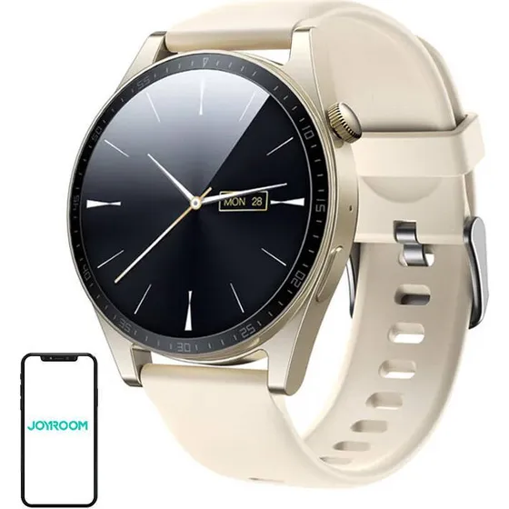 Joyroom JR-FC2 Smartwatch, Champagne, 1.32" IPS, IP68, 107+ Sportsmodi
