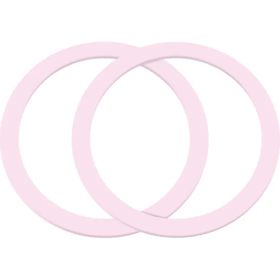 Joyroom JR-Mag-M3 Magnetiske Metalringe, Pink, 2 stk.