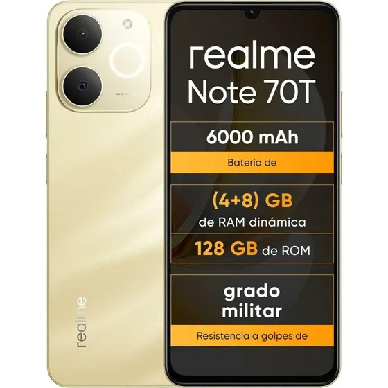 Realme Note 70T 4GB/128GB Beach Gold 6,74"