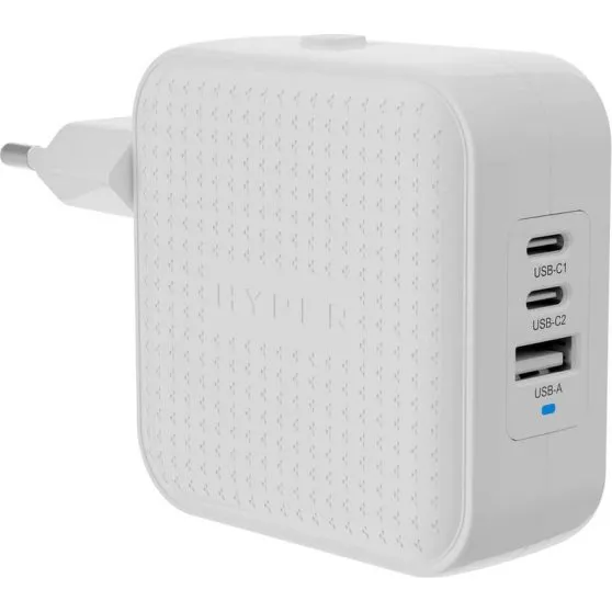 Targus HyperJuice 70W USB-C GaN Rejseoplader (2C+1A) Hvid