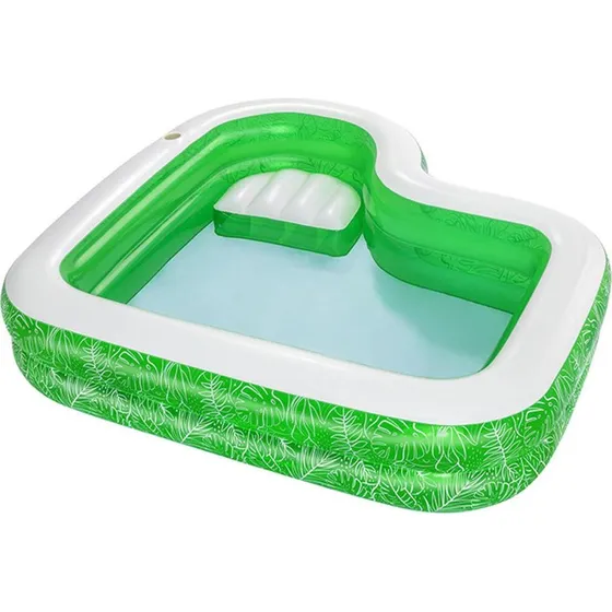 Bestway Oppustelig Pool Grøn 231x231x51 cm