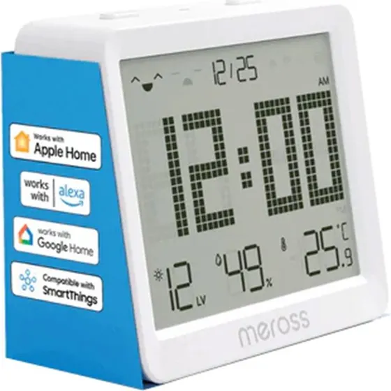 Meross MS130H Smart Temperatur- og Fugtighedssensor med 3,7” Skærm