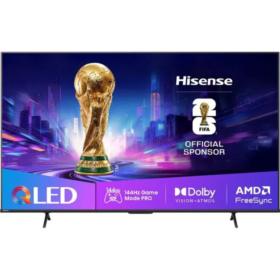 Hisense 65E77Q PRO 65" 4K UHD QLED Smart TV, trækulsgrå