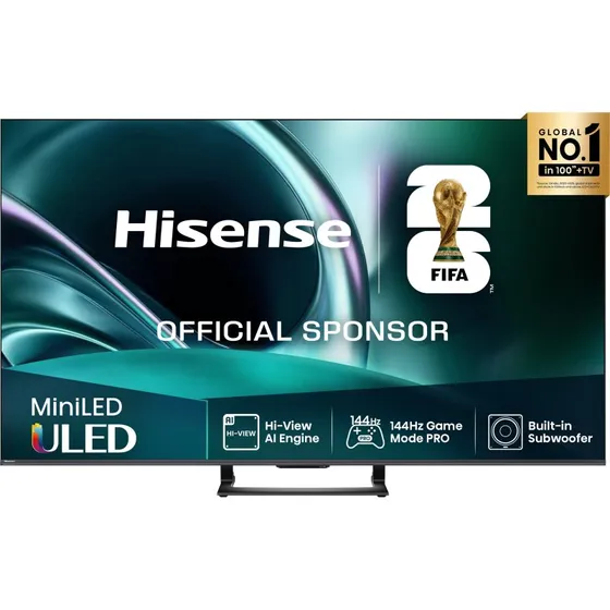 Hisense 65U7Q 65" 4K UHD Mini-LED Smart TV Sort Trækulsgrå