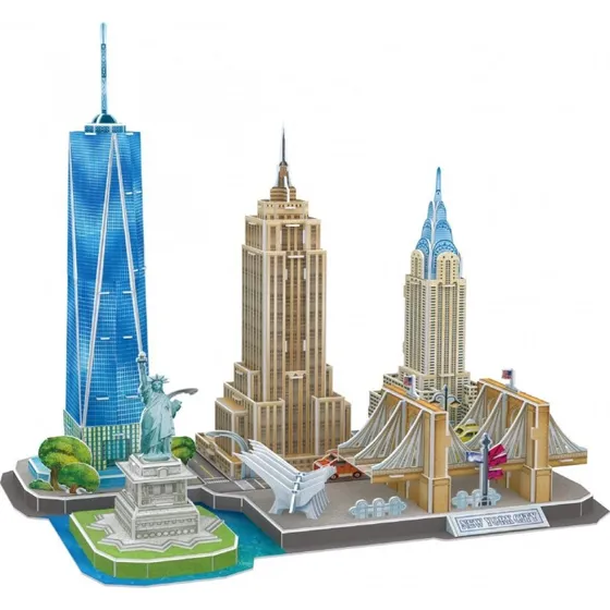 CubicFun 3D Puslespil New York City 123 Brikker