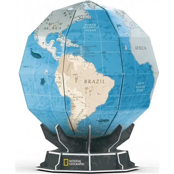CubicFun National Geographic 3D Puslespil, 32 Brikker, Globus