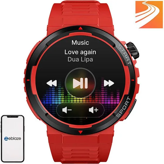 Zeblaze Ares 3 Plus Smartwatch, Rød, 1,43"