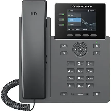 Grandstream GRP2611G VoIP-telefon, 3 linier, 5-vejs opkald