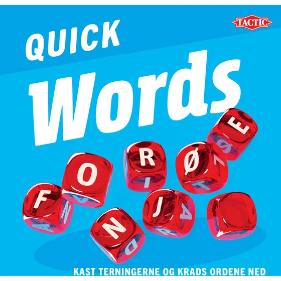 Quick Words – hurtigt familiespil (10 min, justerbar sværhedsgrad)