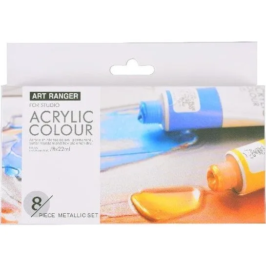 Art Ranger Metallic Akrylmaling 8x22 ml
