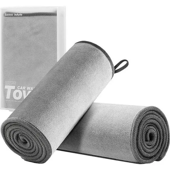 Baseus Easy Life Mikrofiberhåndklæde 40x40 cm 2 stk Grå