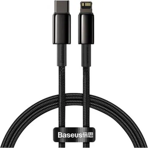 Baseus Tungsten Gold Type-C til USB-C 20W 1m sort