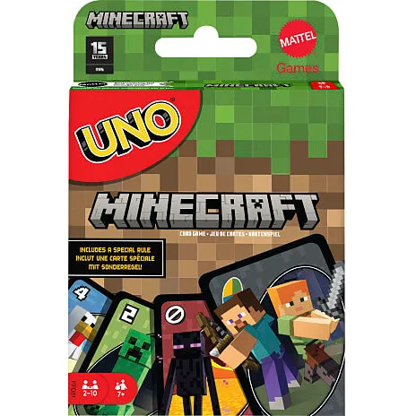 UNO Minecraft - familiespil 2-10 spillere