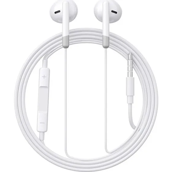 Joyroom JR-EW01 Hvid In-ear Hovedtelefon med Fjernbetjening