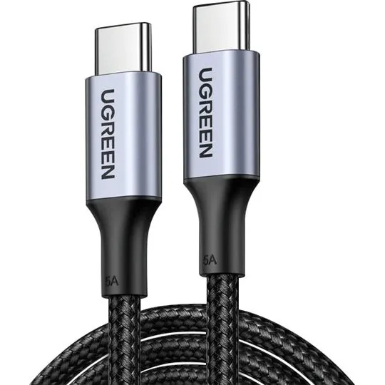 UGREEN USB-C til USB-C 100W 5A kabel, 50 cm, sort