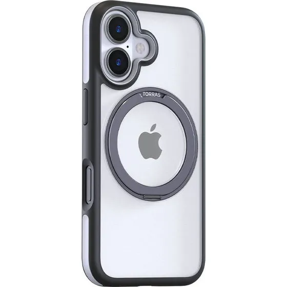 Torras Ostand R Fusion Case til iPhone 16, Sort