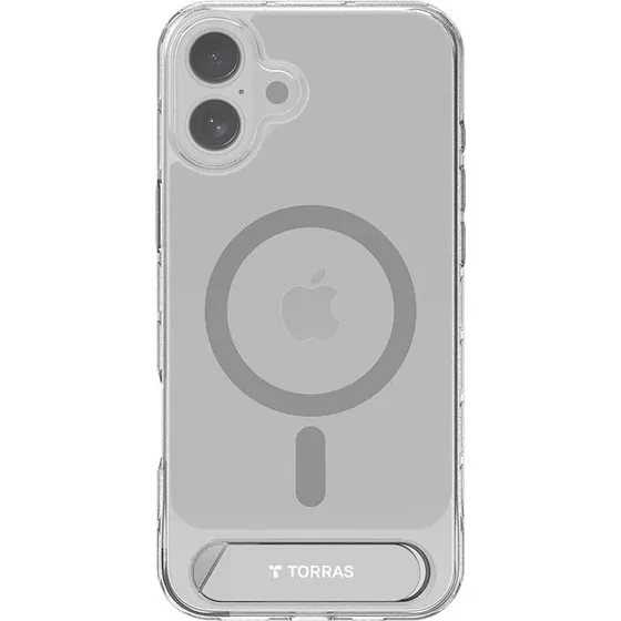 Torras Pstand Series Transparent Etui til iPhone 16