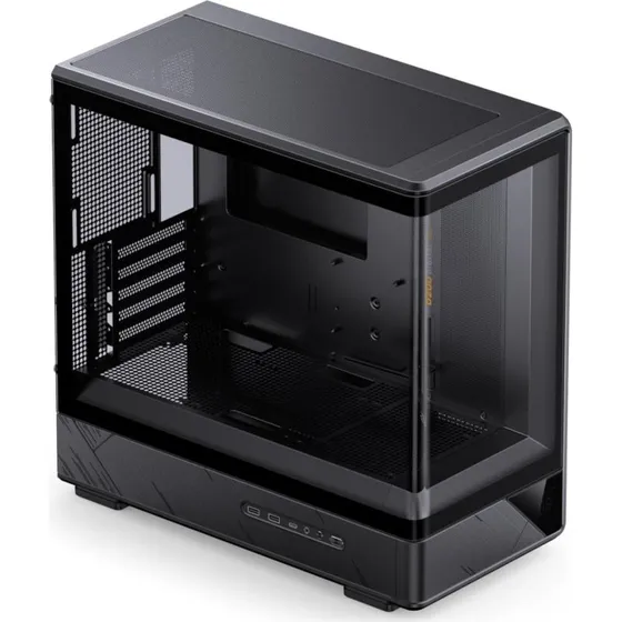 Jonsbo D200 mATX Tårnkabinet Sort med Glasvindue
