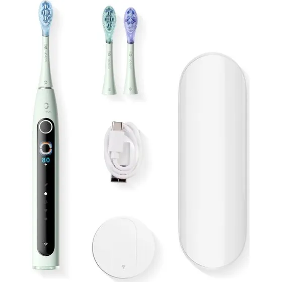 Oclean X Pro 20 S Elektrisk Tandbørste Grøn, 4 Tilstande, USB-C
