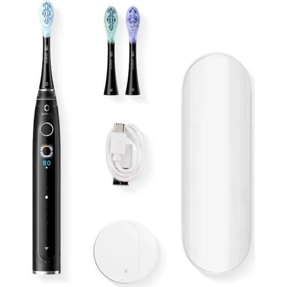 Oclean X Pro 20 S Elektrisk Tandbørste, Sort, 4 Tilstande, USB-C