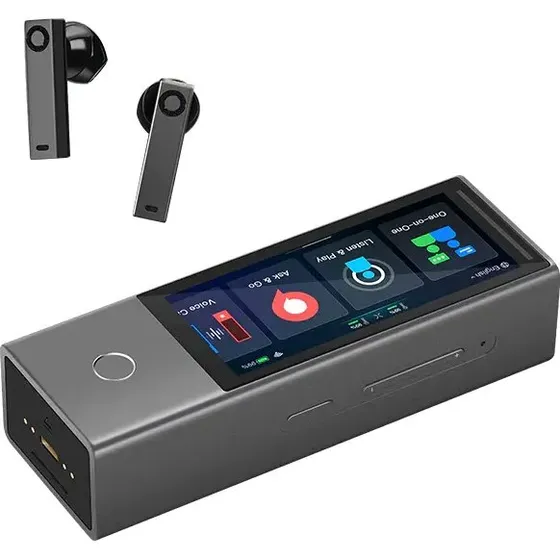 Timekettle X1 AI Interpreter Hub, Sort, 40 Sprog