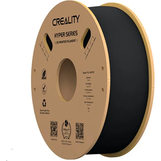 Creality 3D Hyper Series PLA Filament, Sort, 1kg, 1,75mm