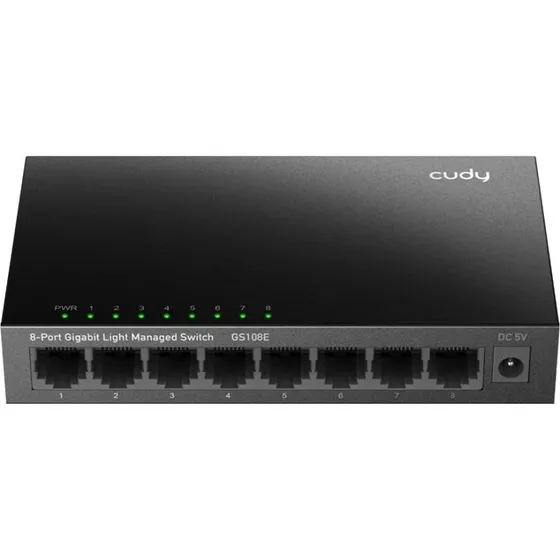 Cudy GS108E 8-port Gigabit Switch, administreret