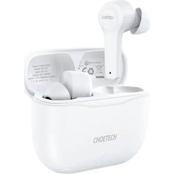 Choetech BH-T01 TWS In-Ear Høretelefoner Hvid