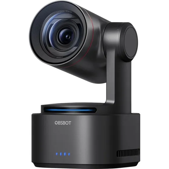 OBSBOT Tail 2 4K PTZ-webcam med AI-sporing, sort
