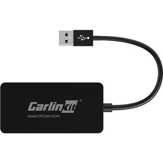 Carlinkit CCPA Trådløs Adapter til Apple CarPlay & Android Auto, Sort