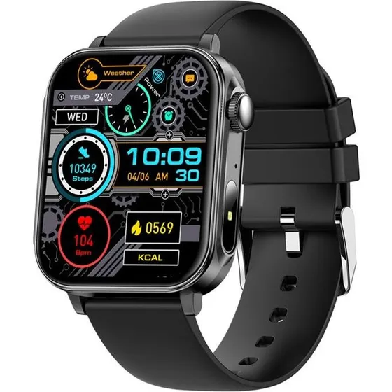 Colmi P80 Smartwatch, Sort, 1,83" HD-skærm