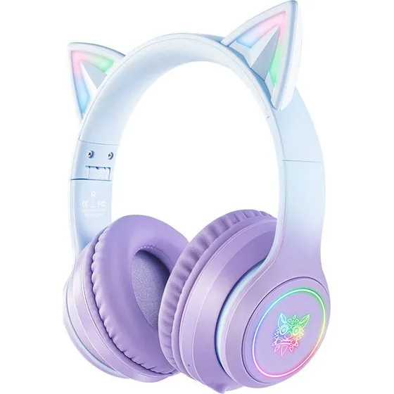 Onikuma B90 Trådløse Gaming Hovedtelefoner - Blålilla