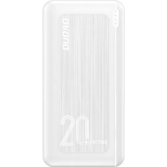 Dudao K12PQ+ 20000mAh 20W Powerbank Hvid