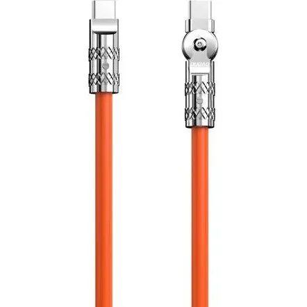 Dudao L24CC USB-C 120W 180° vinklet kabel, 1 m, orange