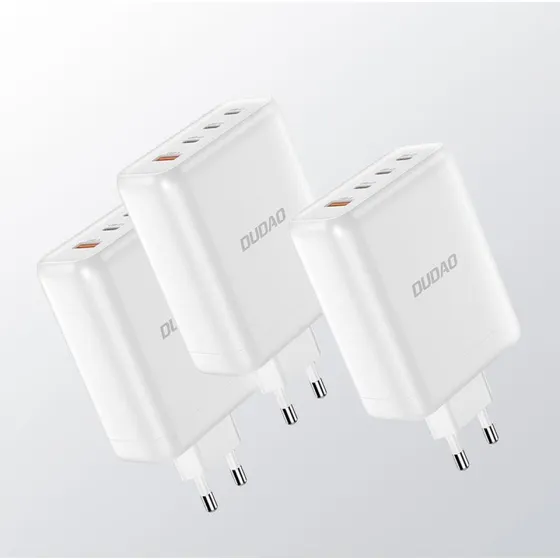 Dudao A140EU 140W GaN Vægoplader 3x USB-C + 1x USB-A