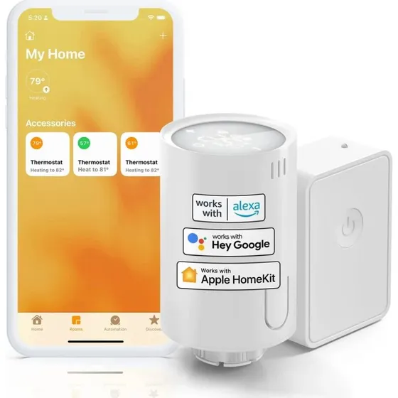 Meross Smart Termostatisk Ventil Startsæt MTS150H