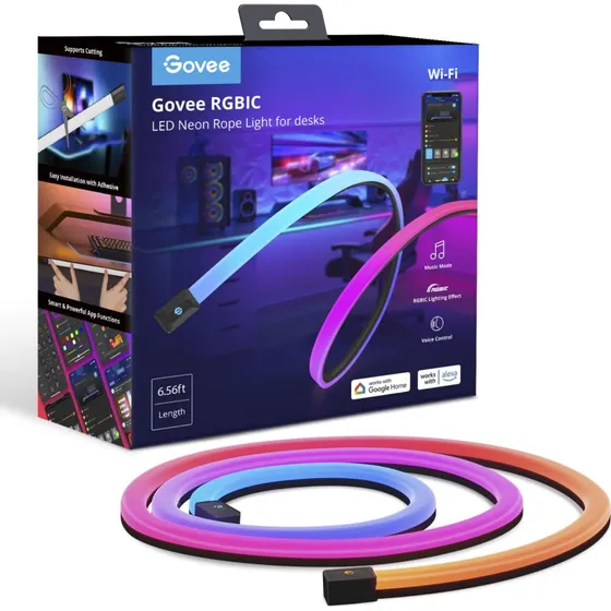 Govee Neon LED Gaming Lysstrips 2m (WiFi)