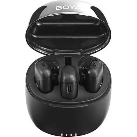 Boya BY-WM3T-M2 Trådløs Mikrofon 2x Systemer, 100 m, USB-C, Sort
