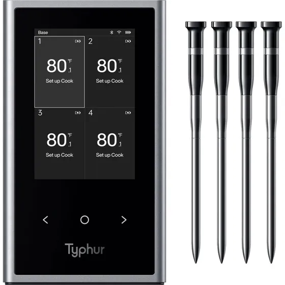 Typhur Sync Quad Smart Kødtermometer med 4 Prober