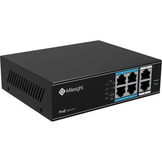 Milesight MS-S0204-EL 4-Port PoE+ Switch, 65 W