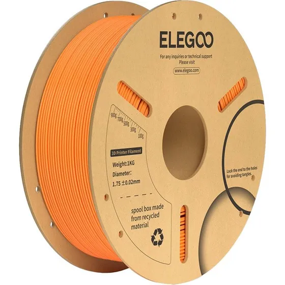 Elegoo PLA+ Filament 1.75mm, 1kg, Orange