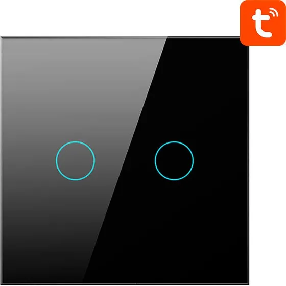 Avatto ZTS02-EU-B2 Smart 2-vejs Switch (ZigBee/Tuya) Sort
