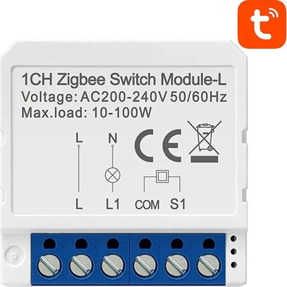 Avatto LZWSM16-W1 Smart Switch Modul ZigBee (1-kanal, ingen neutral)